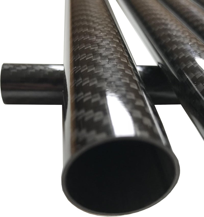 KARBXON CARBON FIBER TUBE - Black - 14mm X 12mm X 1000mm - Hollow carbon fiber rods - Glossy carbon tubes - Pure carbon fibre tubes - Lightweight High Strength Carbon Fiber Shaft - Image 3